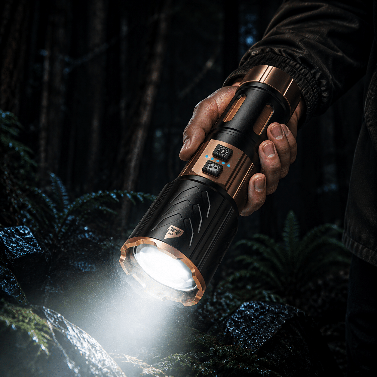 Black Panda 527 rechargeable tactical flashlight