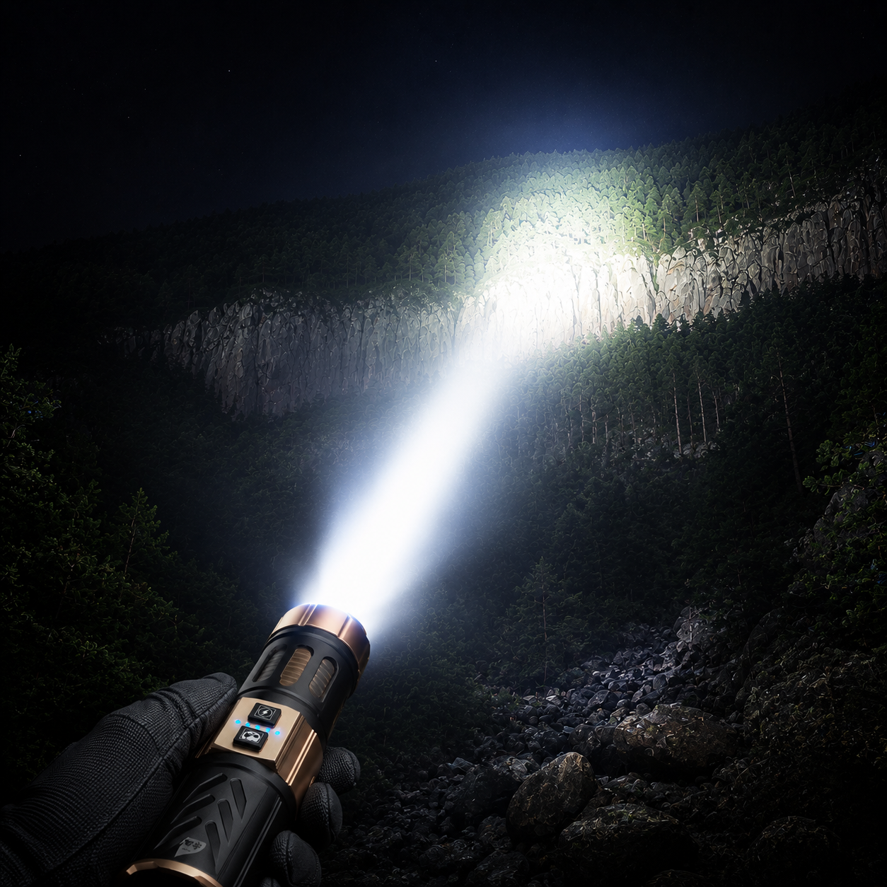 black-panda-527-tactical-flashlight-Scene