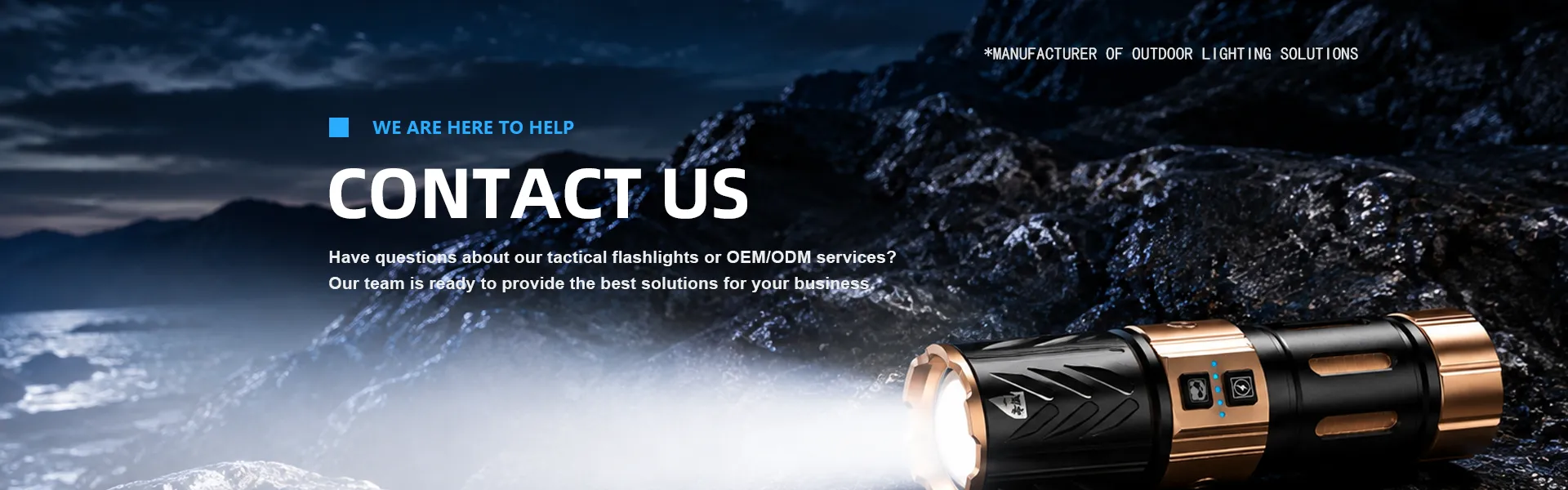 contact us Black Panda 527 Outdoor Tactical Flashlight torch